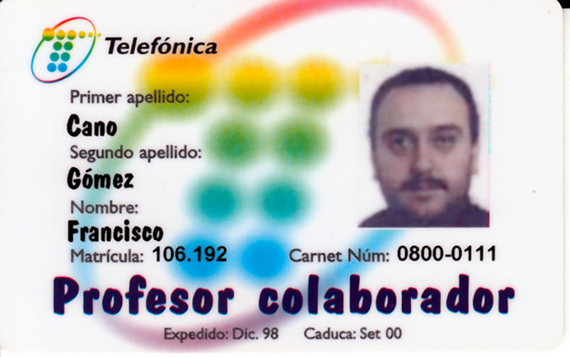 Carnet de Profesor Colaborador