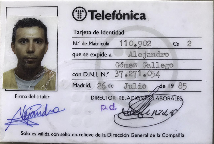 Carnet de Empleado (07/1985)