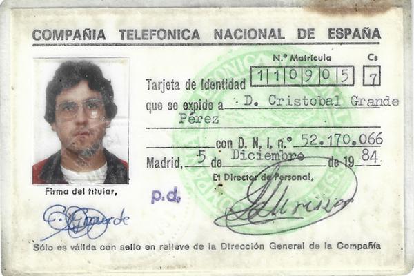 Carnet de Empleado (12/1984)