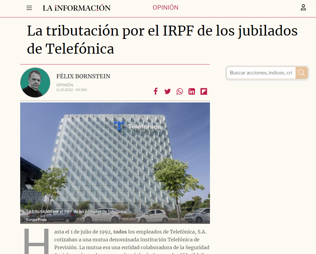 La tributación por el IRPF de los jubilados