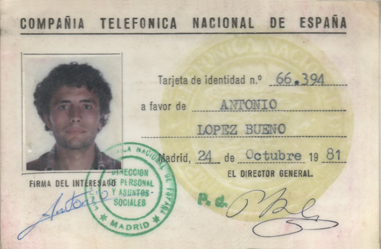 Carnet de Empleado (10/1981)