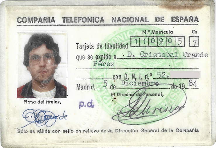 Carnet de Empleado (12/1984)